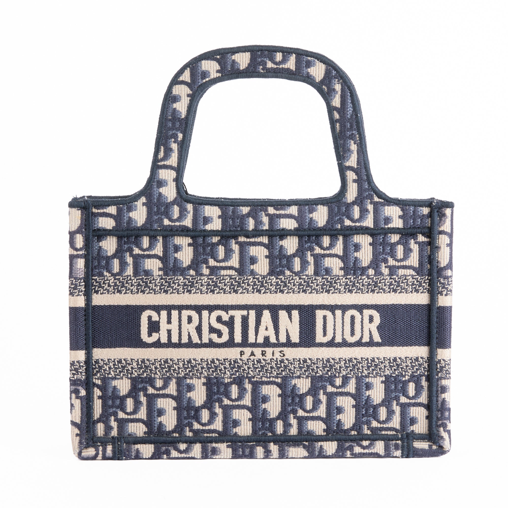DIOR - Sac à main Mini Book Tote toile Monogramme Oblique - Hand Bag
