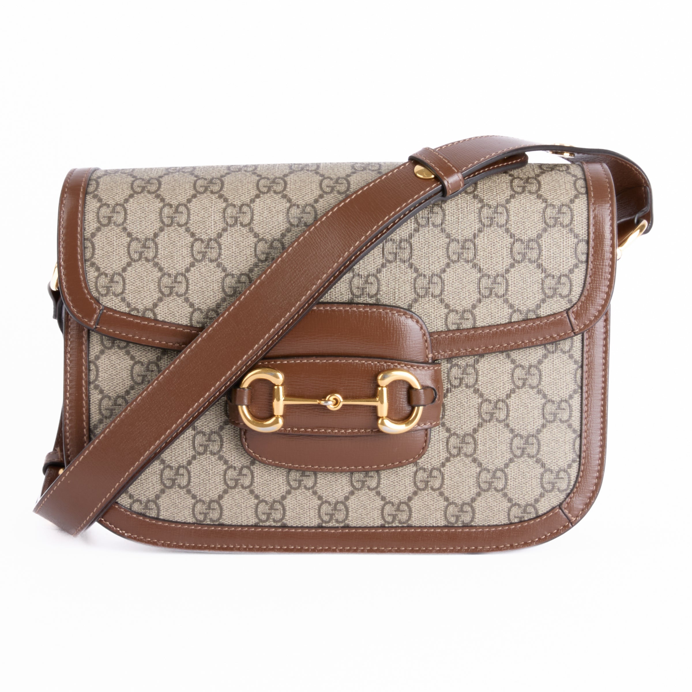 GUCCI - Horsebit 1955 Handbag in GG Guccissima Canvas - Handbag