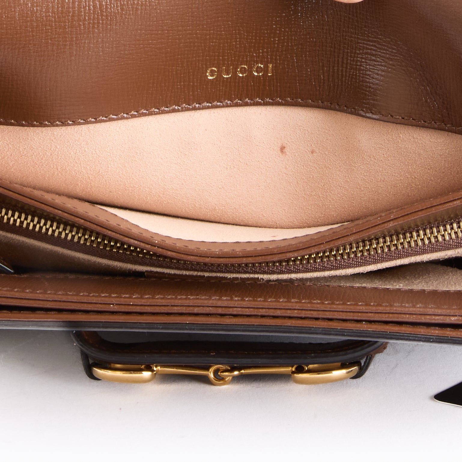 GUCCI - Horsebit 1955 Handbag in GG Guccissima Canvas - Handbag