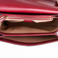 GUCCI - Horsebit 1955 Handbag, GG Guccissima Canvas, Burgundy Leather