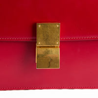 CELINE - Sac Bandoulière Classic Box Cuir rouge - Hand Bag