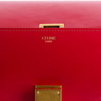 CELINE - Sac Bandoulière Classic Box Cuir rouge - Hand Bag