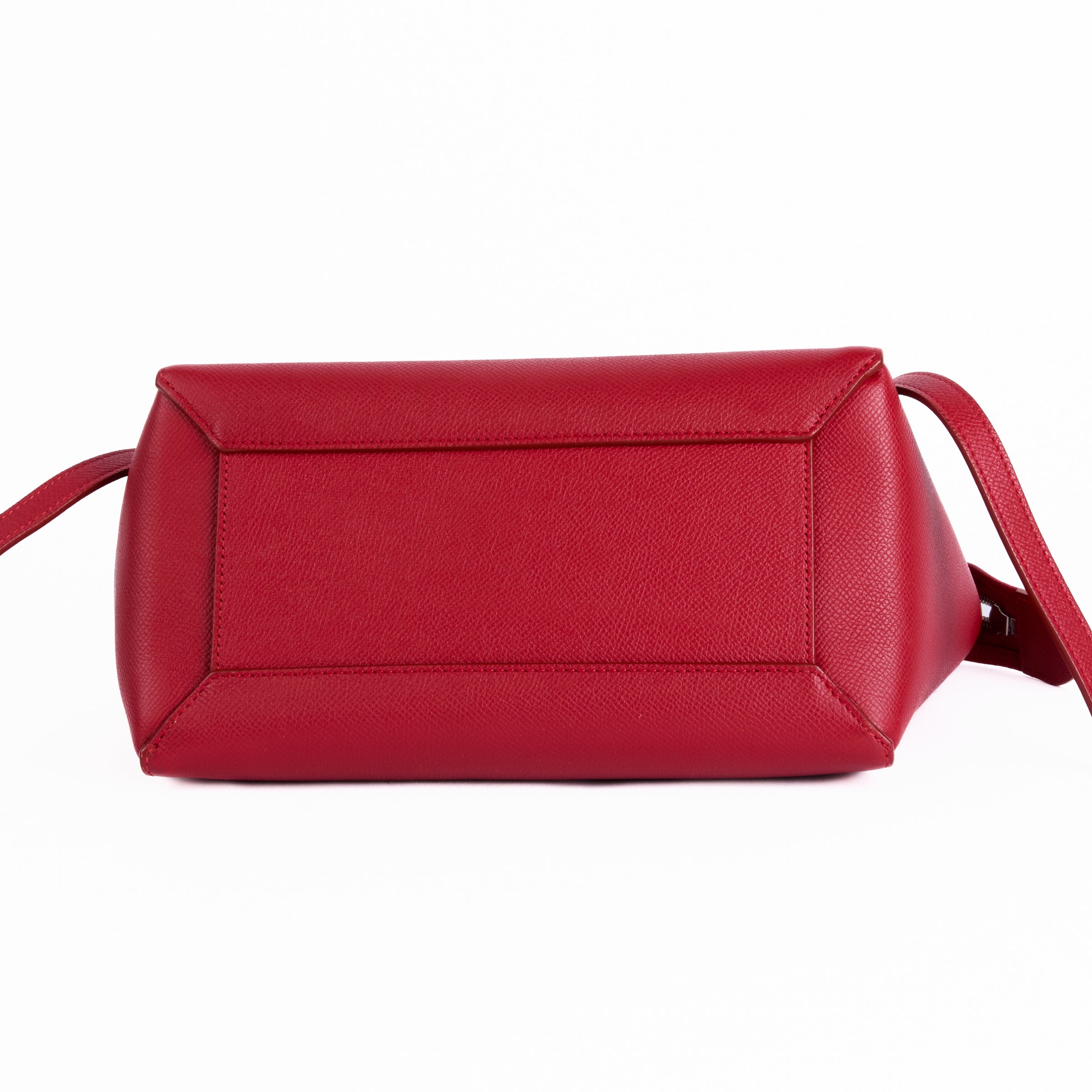 CELINE - Sac à main Belt Medium cuir rouge - Hand bag