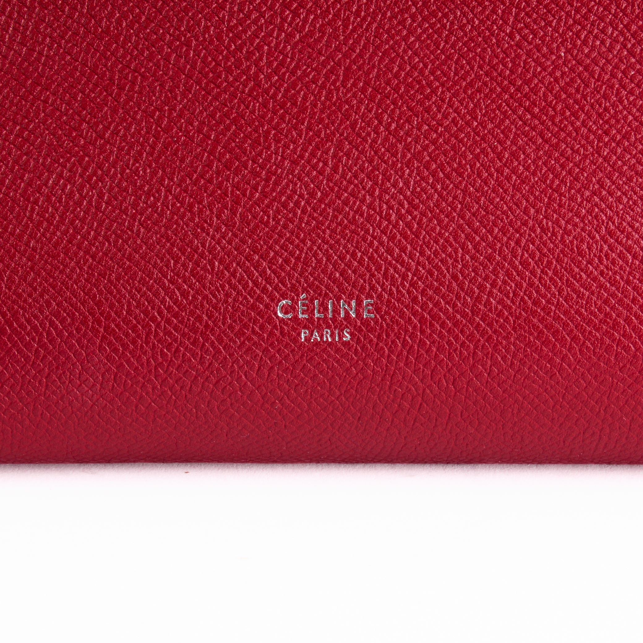 CELINE - Sac à main Belt Medium cuir rouge - Hand bag