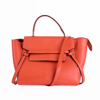 CELINE - Sac à main Belt Large cuir orange - Hand bag