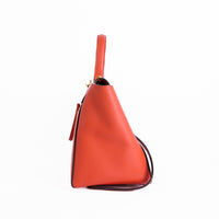 CELINE - Sac à main Belt Large cuir orange - Hand bag