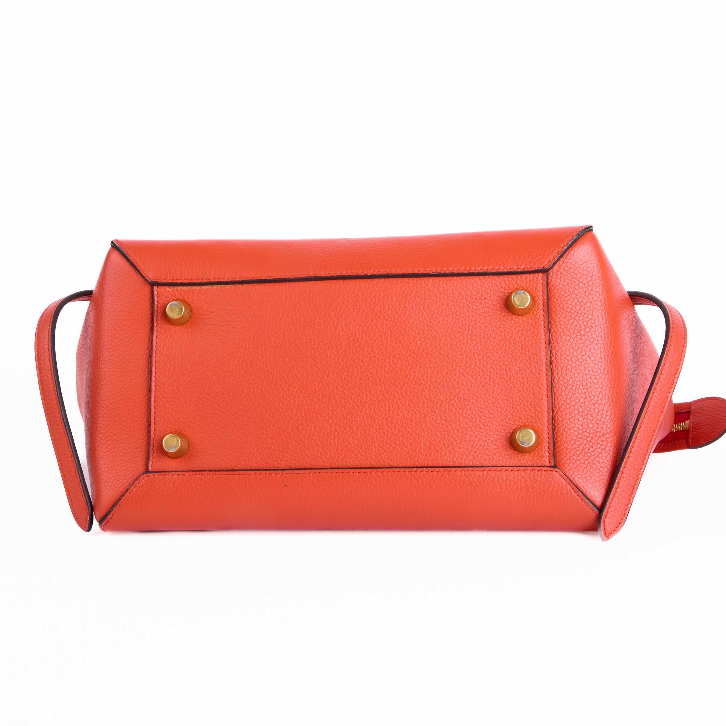 CELINE - Sac à main Belt Large cuir orange - Hand bag