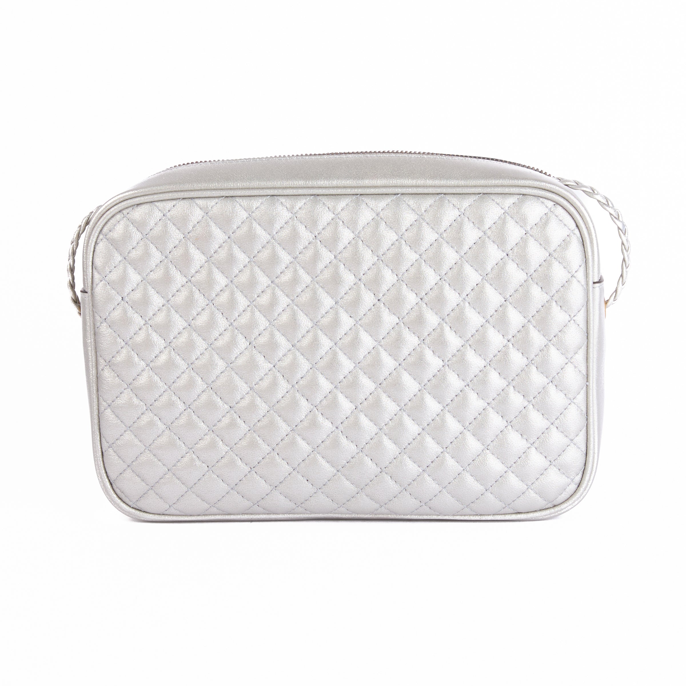 GUCCI - Trapuntana silver quilted leather shoulder bag - Handbag 