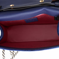 GUCCI - Sac à main Broadway Crystal velours bleu - Hand bag