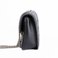 GUCCI - Sac bandoulière Mini Deco cuir noir - Hand bag