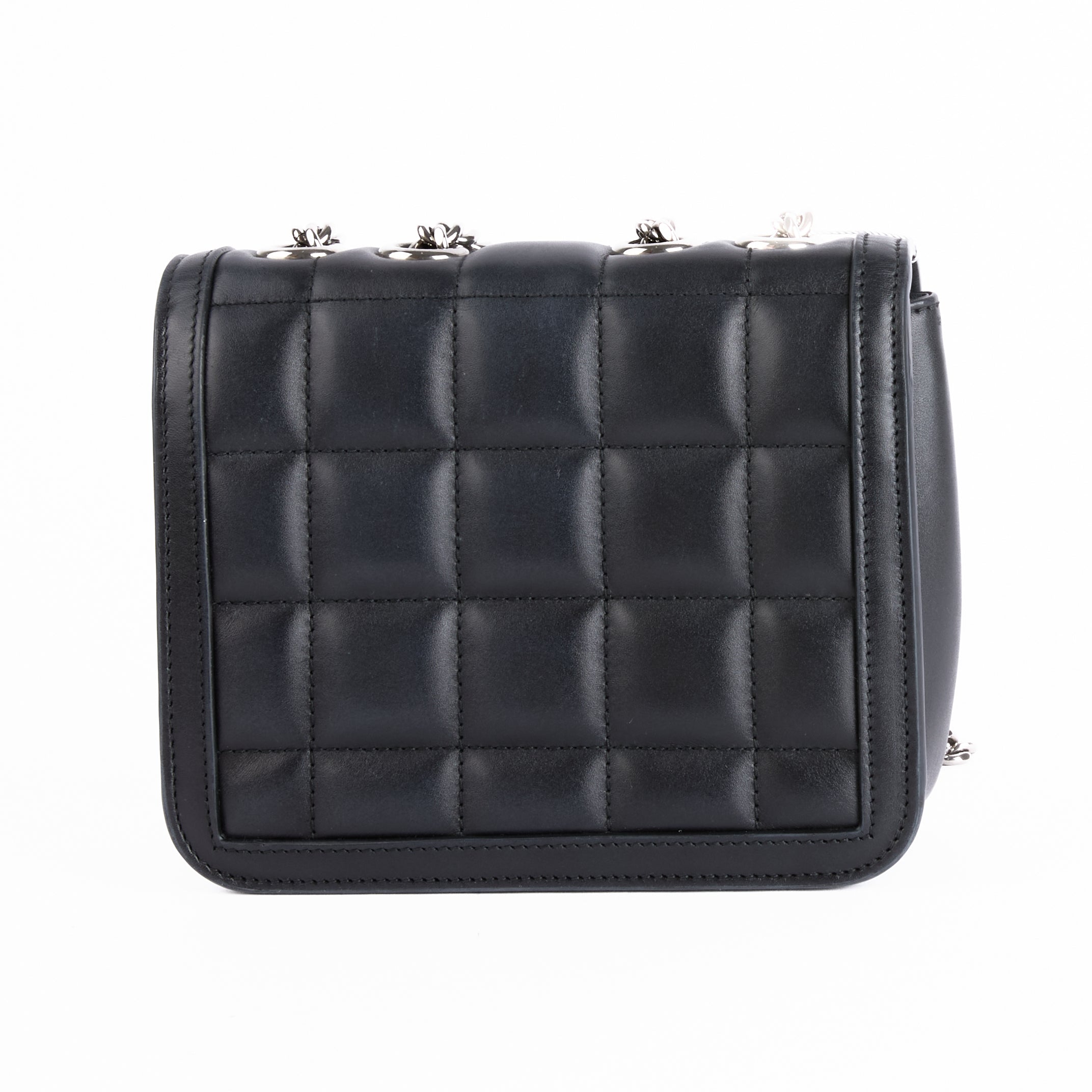 GUCCI - Sac bandoulière Mini Deco cuir noir - Hand bag