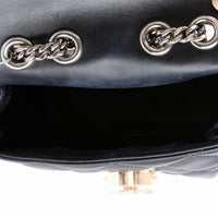 GUCCI - Sac bandoulière Mini Deco cuir noir - Hand bag