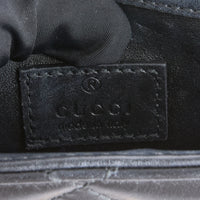 GUCCI - Sac bandoulière Mini Deco cuir noir - Hand bag