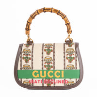 GUCCI - Sac à main Bamboo Music toile - Hand bag
