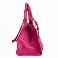 SAINT LAURENT - Sac à main Chyc Medium cuir rose - Hand bag