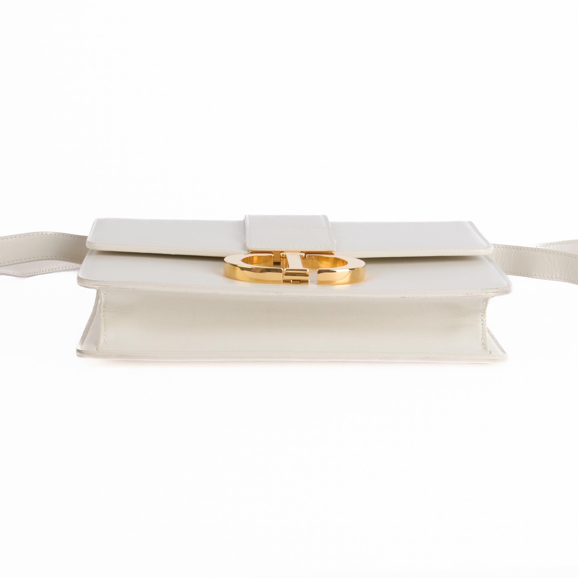 DIOR - 30 Montaigne handbag in white leather - Handbag