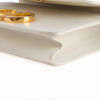 DIOR - 30 Montaigne handbag in white leather - Handbag