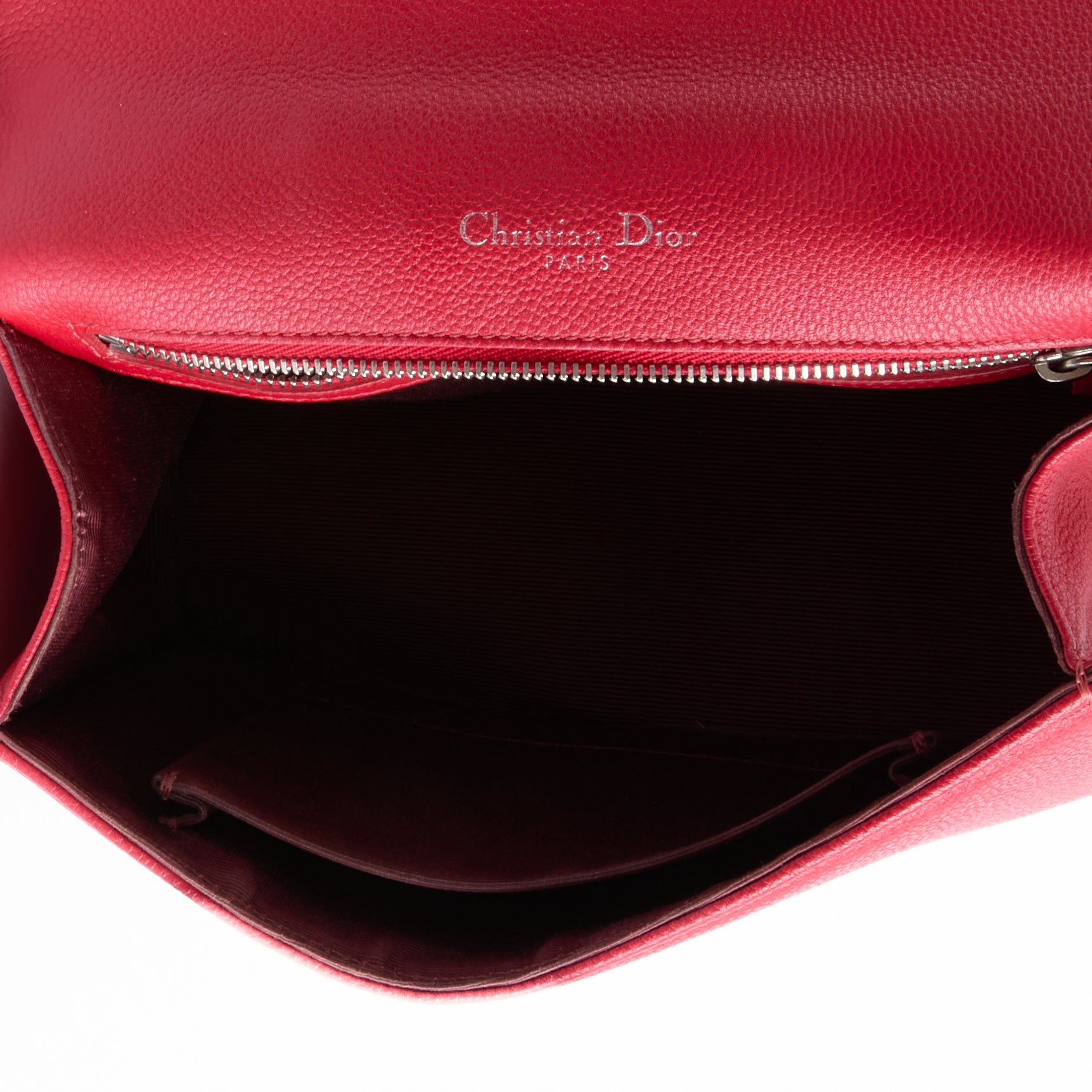 DIOR - Sac à main Diorama Small cuir rouge - Hand bag