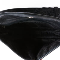 CHANEL - Black Quilted Leather Logo Handbag - Hand bag 