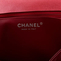 CHANEL - Sac à main Timeless Maxi Jumbo cuir caviar rouge - Hand bag
