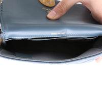 CHANEL - Sac bandoulière Wallet on chain Mini 19 cuir bleu - Hand bag