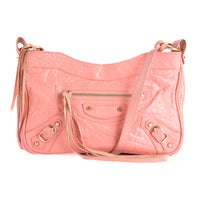 BALENCIAGA - Hip City pink leather handbag - Hand bag 