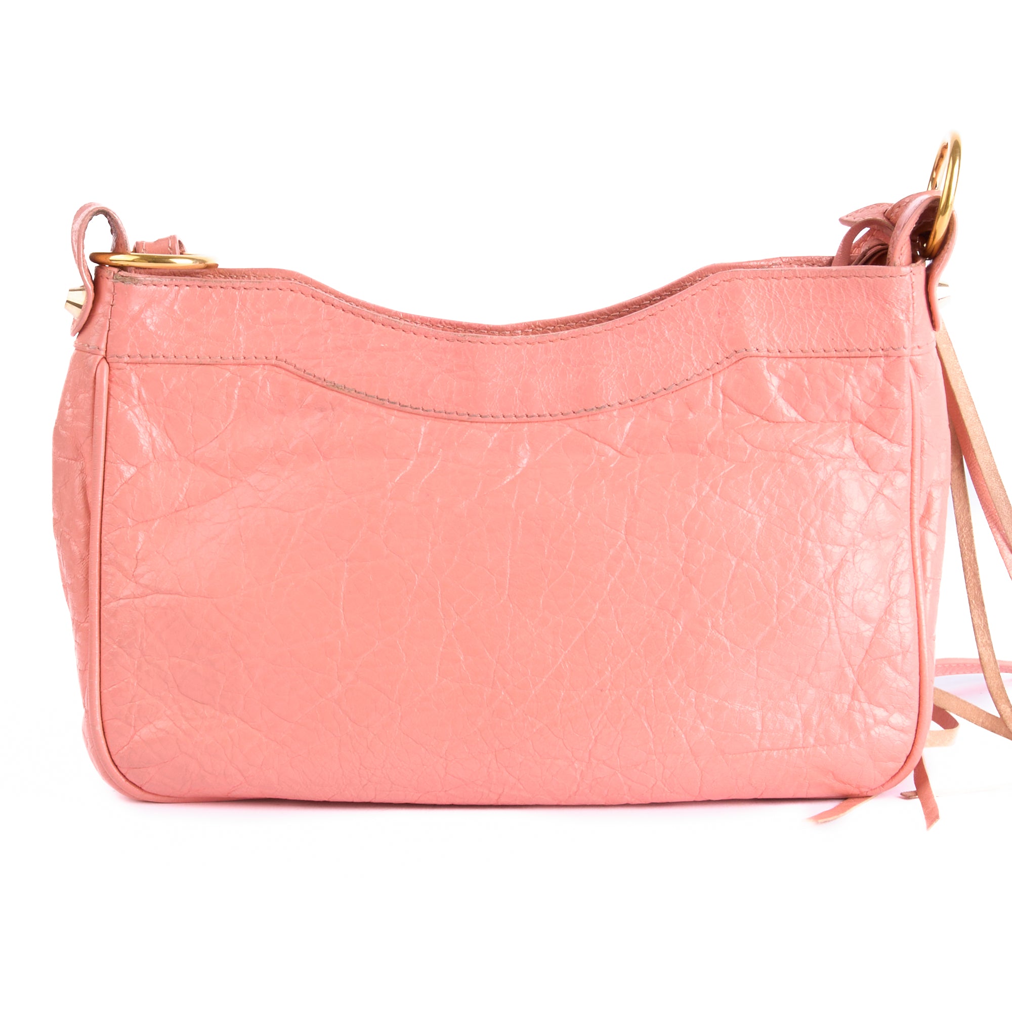 BALENCIAGA - Hip City pink leather handbag - Hand bag 