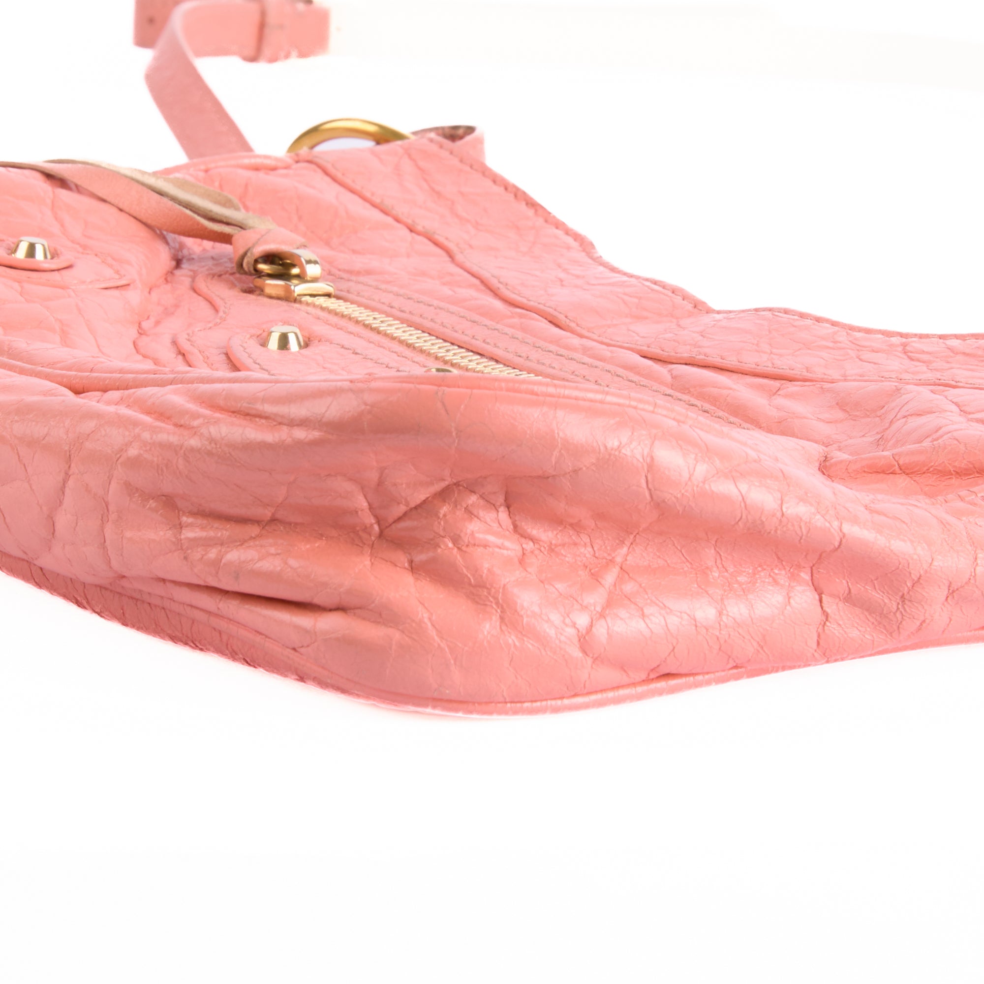 BALENCIAGA - Hip City pink leather handbag - Hand bag 