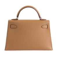 HERMES - Sac à main Mini Kelly cuir Epsom Biscuit - Hand Bag