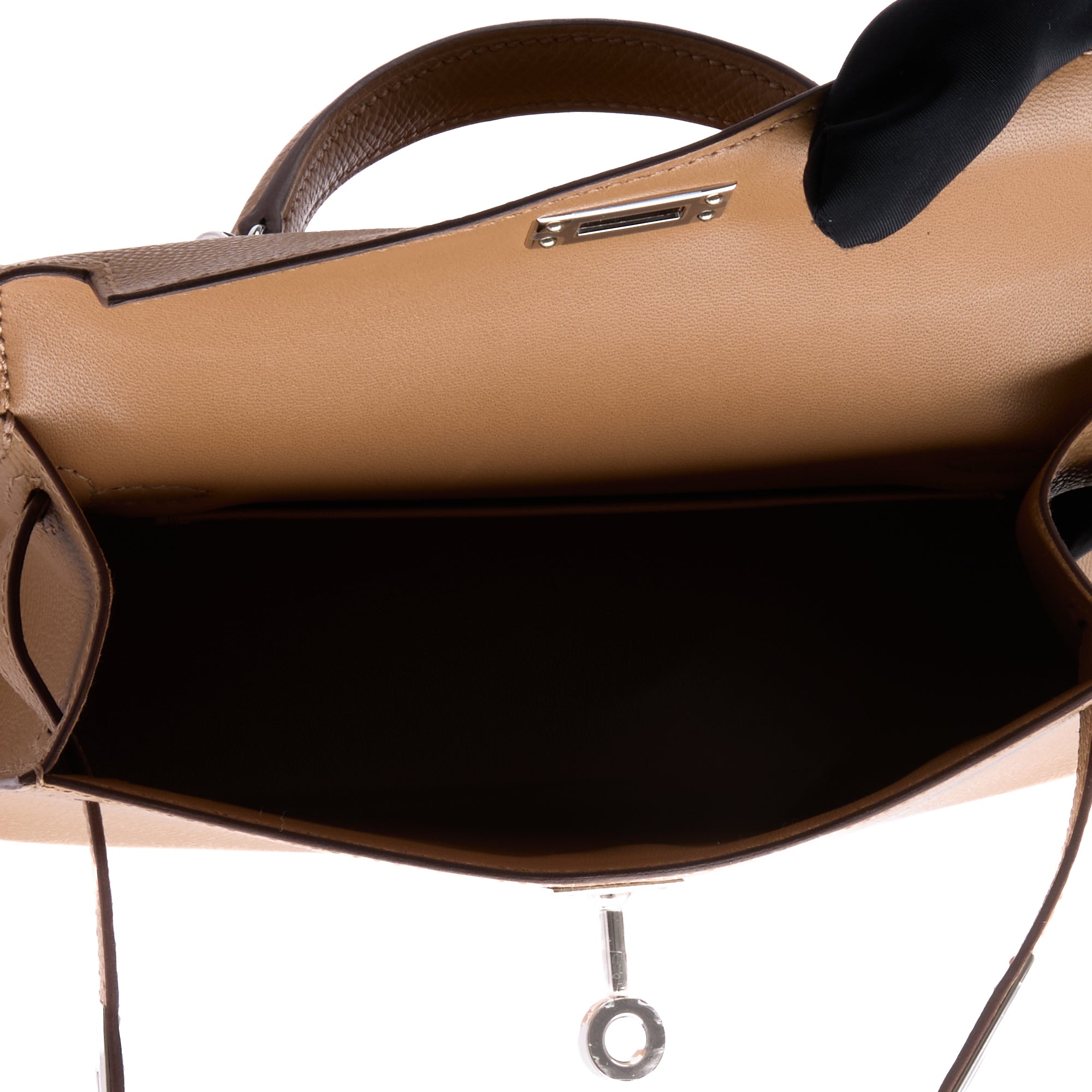 HERMES - Sac à main Mini Kelly cuir Epsom Biscuit - Hand Bag