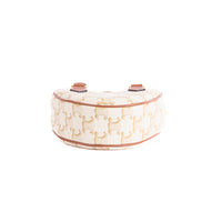 CELINE - Sac bandoulière Coeur toile Triomphe blanc - Hand bag