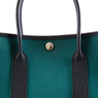 HERMES - Garden Party 30 handbag in blue chevron canvas - Handbag 