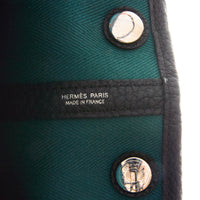 HERMES - Garden Party 30 handbag in blue chevron canvas - Handbag 