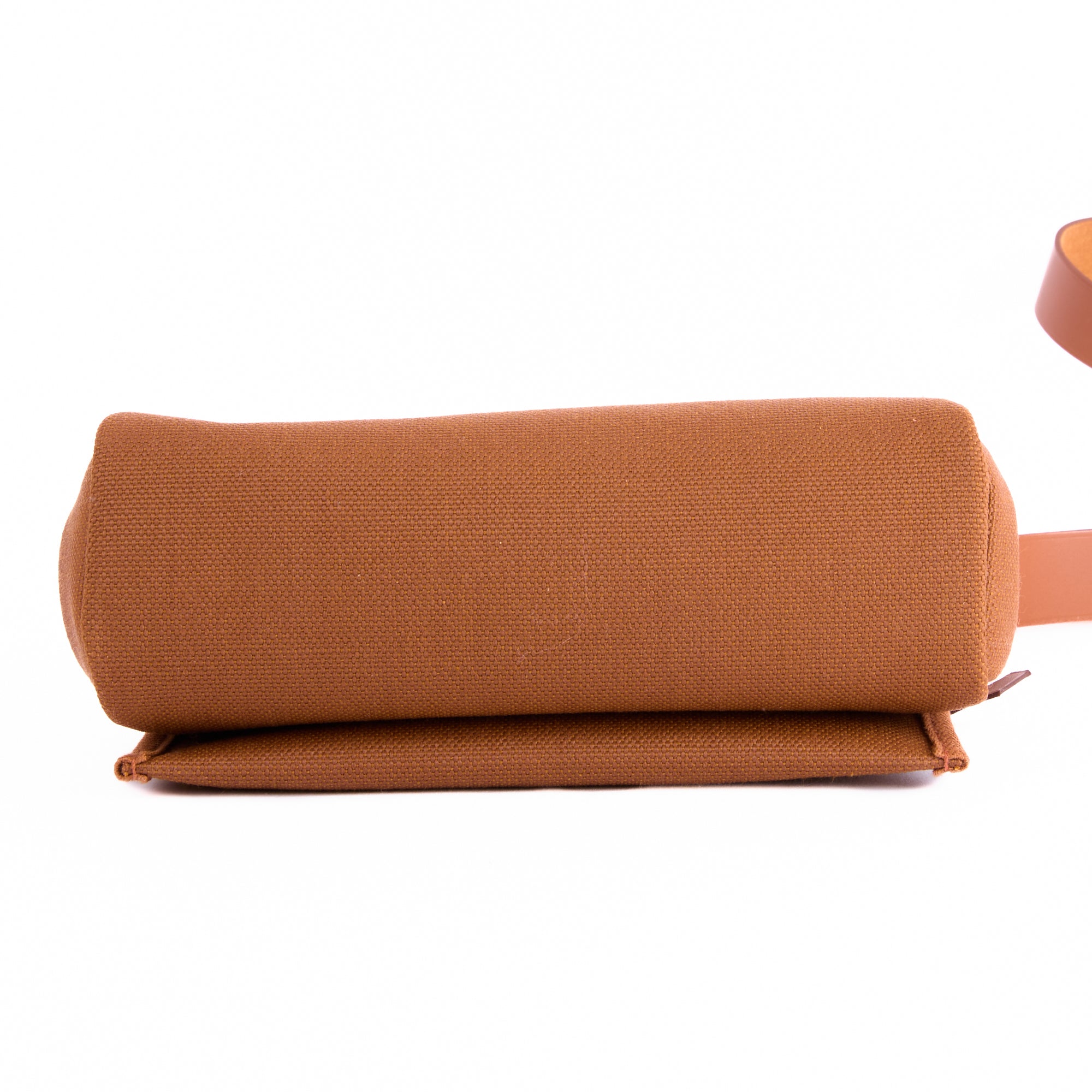 HERMES - Mini Herbag Zip 20 shoulder bag in Fauve military canvas - Handbag 