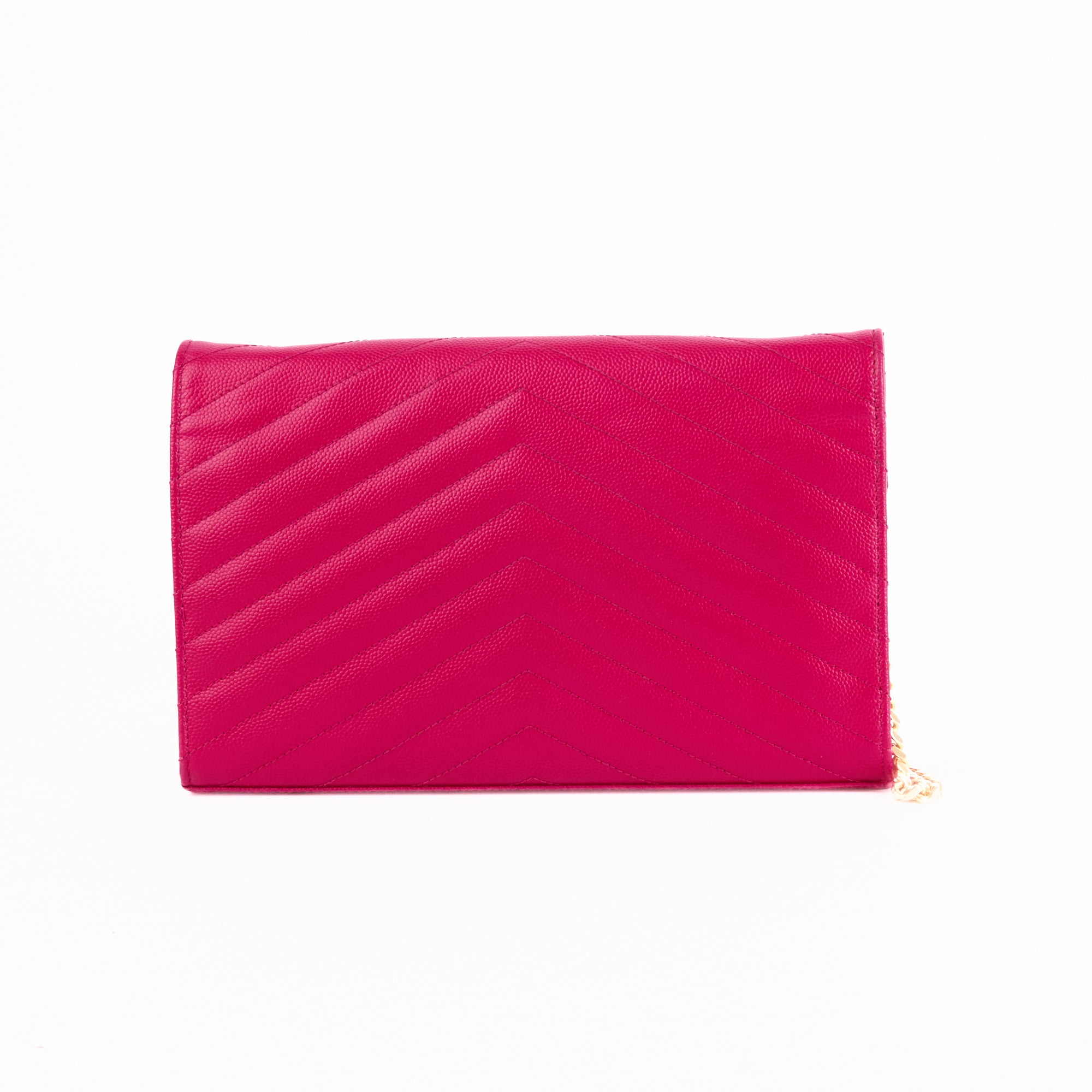 SAINT LAURENT - Sac bandoulière Enveloppe Cassandre cuir rose - Hand Bag