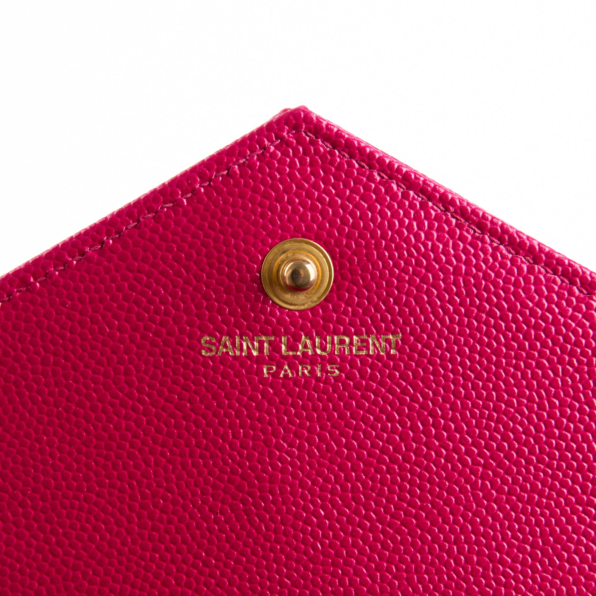 SAINT LAURENT - Sac bandoulière Enveloppe Cassandre cuir rose - Hand Bag