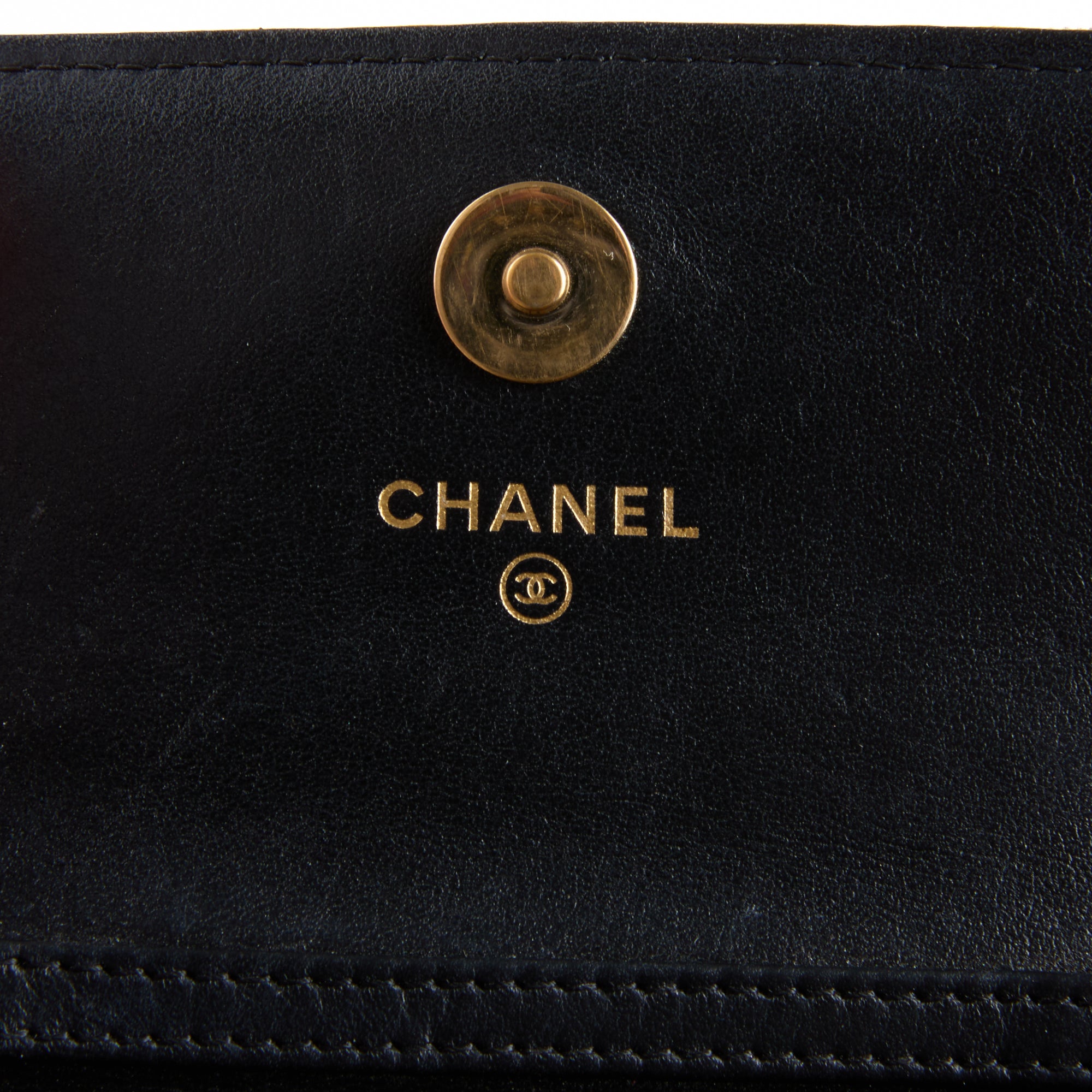 CHANEL - Sac bandoulière Mini Logo CC velours noir - Hand bag