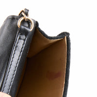 CHANEL - Sac bandoulière Mini Logo CC velours noir - Hand bag