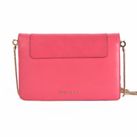 BULGARI - Serpenti PM pink leather shoulder bag - Handbag