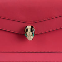 BULGARI - Serpenti PM pink leather shoulder bag - Handbag