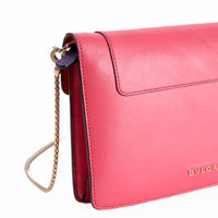 BULGARI - Serpenti PM pink leather shoulder bag - Handbag