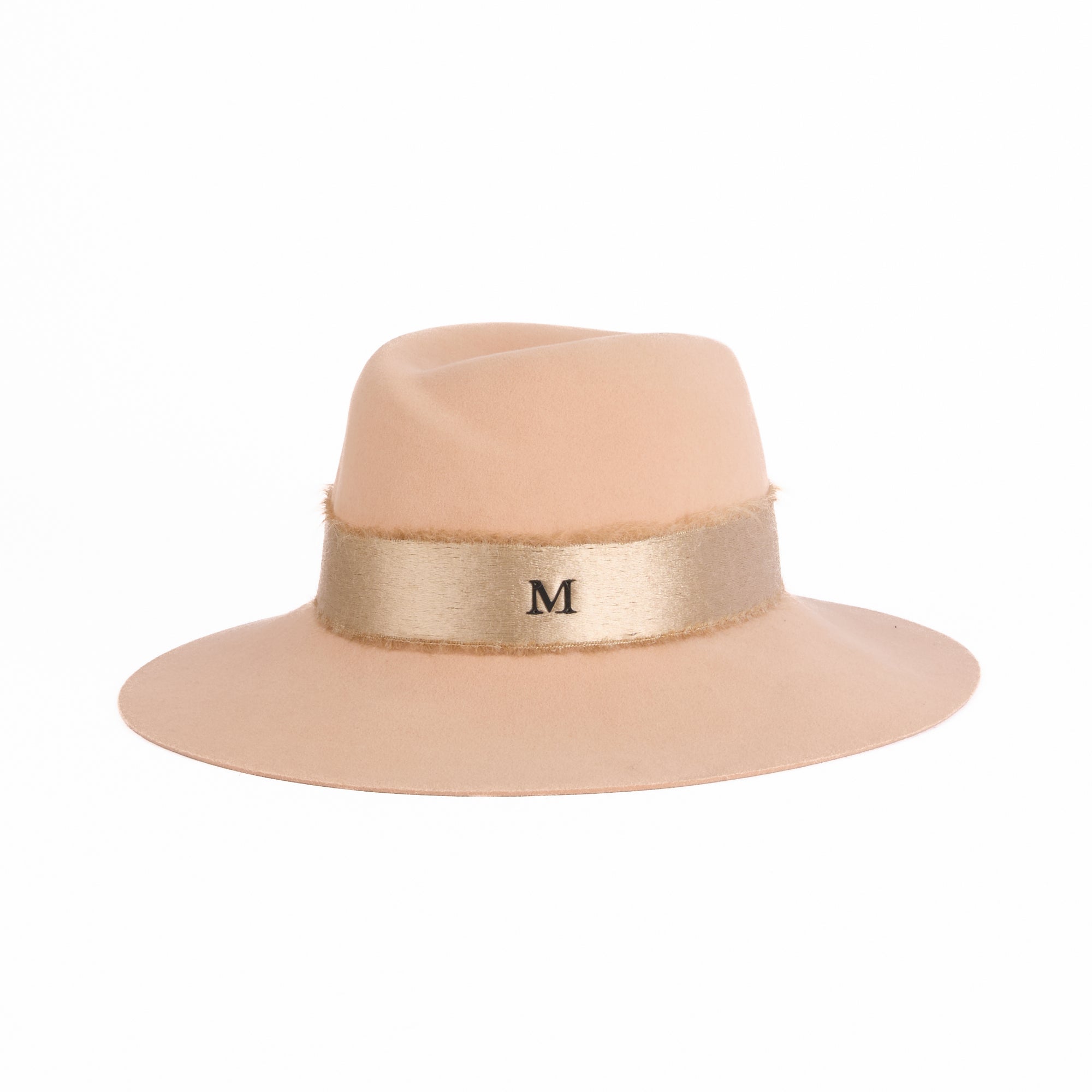 MAISON MICHEL - Chapeau Kate Laine beige Taille S - Hat