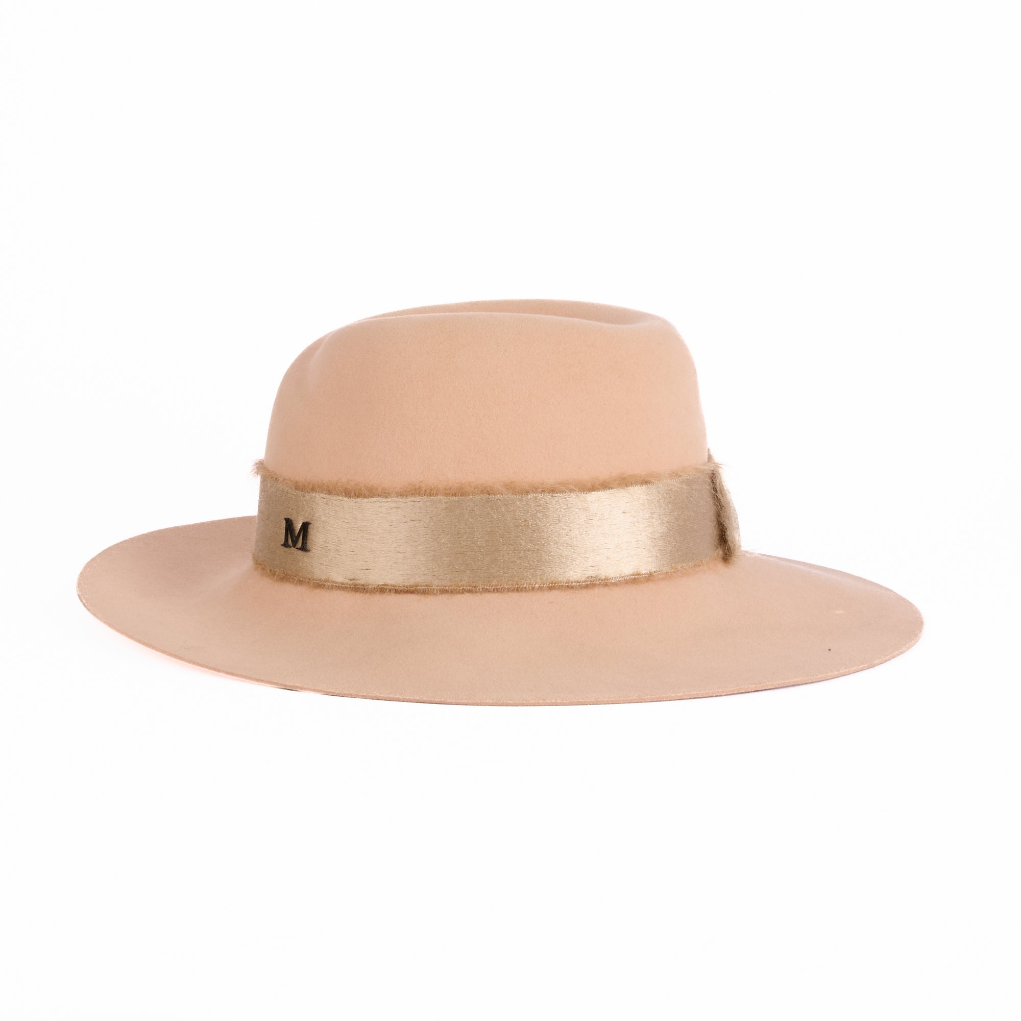 MAISON MICHEL - Chapeau Kate Laine beige Taille S - Hat