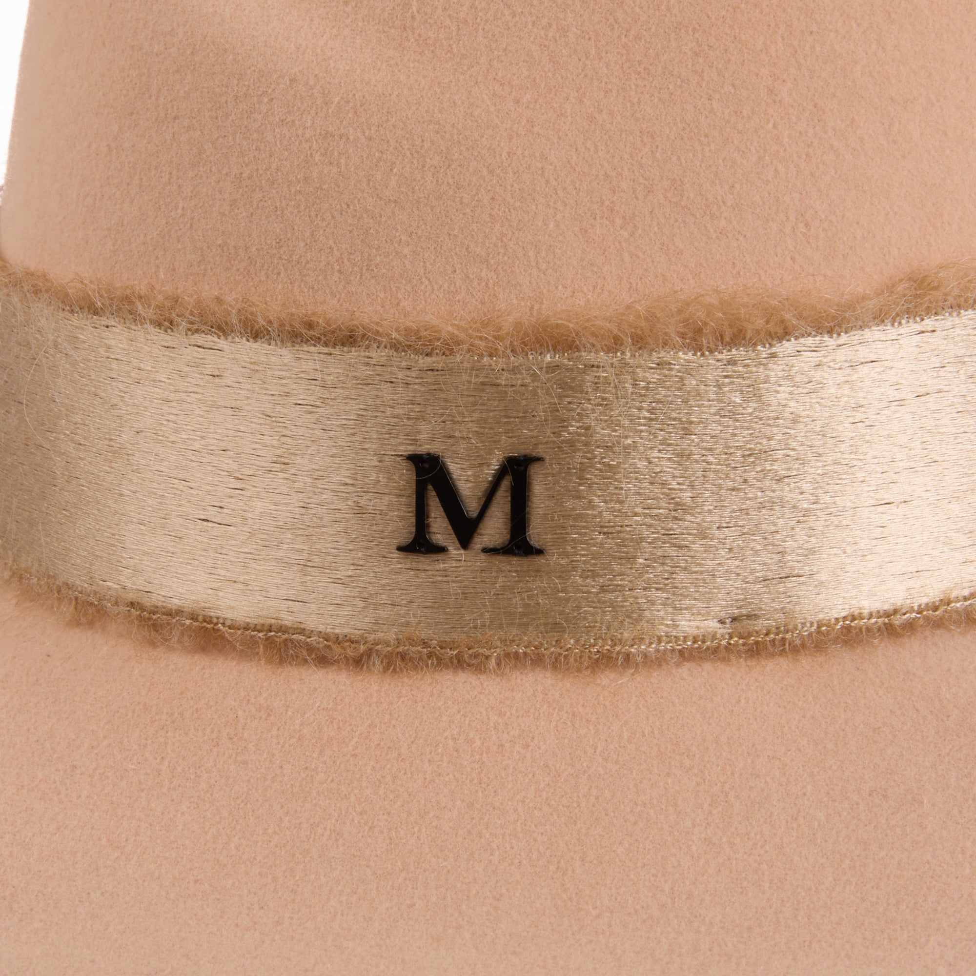 MAISON MICHEL - Chapeau Kate Laine beige Taille S - Hat
