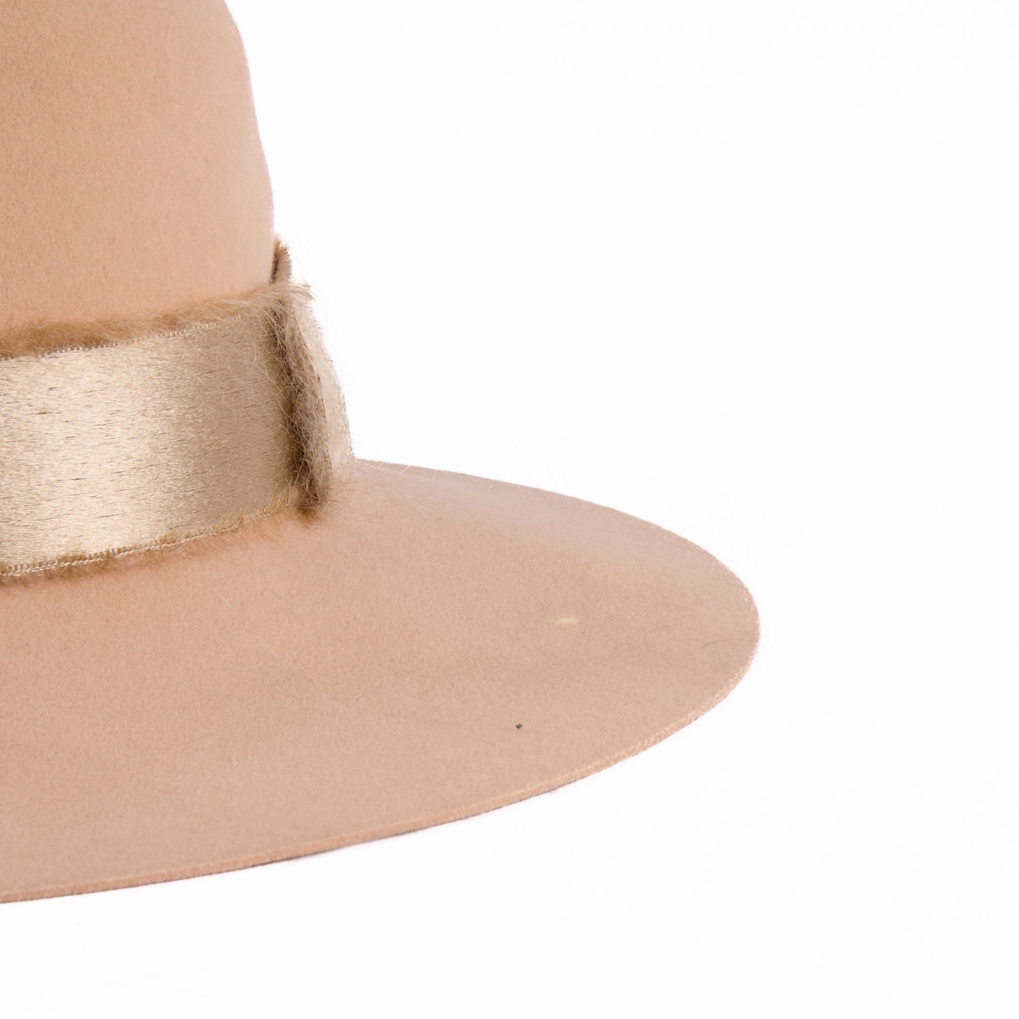 MAISON MICHEL - Chapeau Kate Laine beige Taille S - Hat
