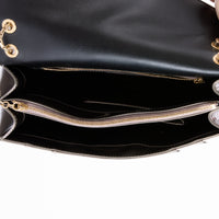 BULGARI - Sac bandoulière Serpenti Forever cuir argenté - Hand Shoulder Bag