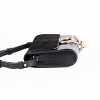 CHLOE - Mini Faye Clutch Shoulder Bag in Black Suede Leather - Handbag