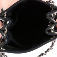 CHANEL - CC Logo Phone Case shoulder bag in black patent leather - Handbag 