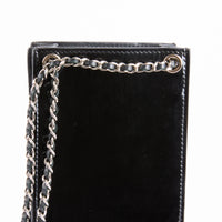 CHANEL - CC Logo Phone Case shoulder bag in black patent leather - Handbag 