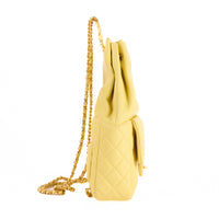 CHANEL - Sac à dos Timeless cuir matelassé jaune - Hand bag